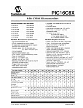 DataSheet PIC16C6x pdf